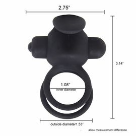 10 Speeds Vibration Penis Cock Ring Vibrator Male Penis Set Sex Toys Black