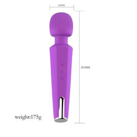 AV-21 Waterproof Vibrator Sex Toy Rechargeable G Spot Rabbit Medicial Silicone