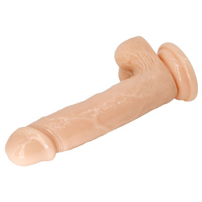 Hands Free Play Realistic Flesh Dildos Feels Like Skin 7.3 Inch With Suction Cup