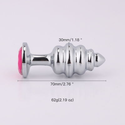 Spiral Anal Beads Plug Prostate Massager Anel Toys Aluminum Alloy Material