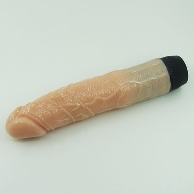 Stepless Vibrator Dick Lambskin Dildo Realistic Sex Toy Medical PVC Material