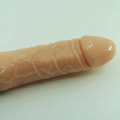 Stepless Vibrator Dick Lambskin Dildo Realistic Sex Toy Medical PVC Material