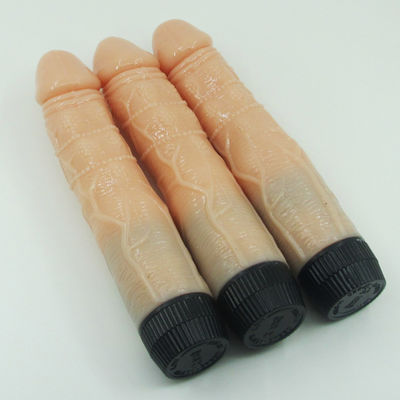 Stepless Vibrator Dick Lambskin Dildo Realistic Sex Toy Medical PVC Material