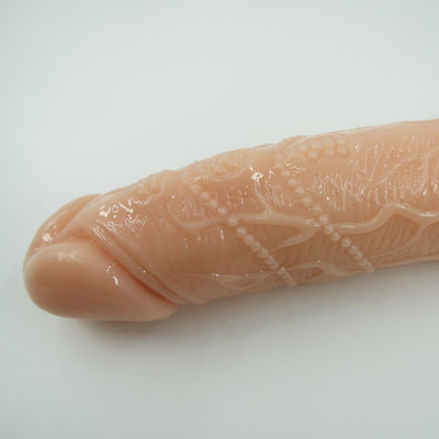 Stepless Vibrator Dick Lambskin Dildo Realistic Sex Toy Medical PVC Material