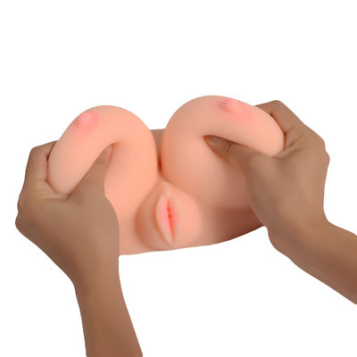 Silicone Big Breast 3D Sex Doll Vagina Anal Double Channels Young For Men