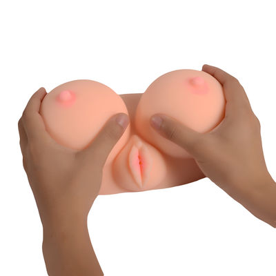 Silicone Big Breast 3D Sex Doll Vagina Anal Double Channels Young For Men