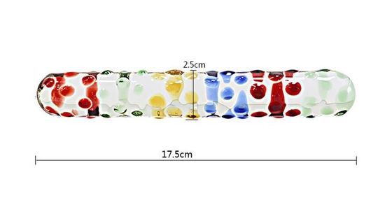 Colorful Pyrex Anal Butt Plug Prostate Massager Crystal Dildo Sex Toys for Women Men Gay