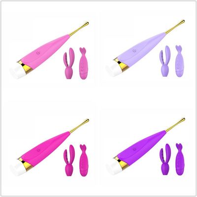 Hot Amazon Selling Fast Orgasm Body Massager Vibrator Adult Sex Toys for Women with 2 Different Message Heads