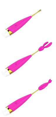 Hot Amazon Selling Fast Orgasm Body Massager Vibrator Adult Sex Toys for Women with 2 Different Message Heads