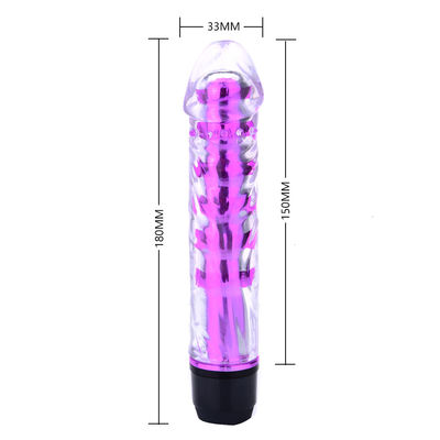 120g Stepless Medical TPE Vibrator Sex Toy For Women