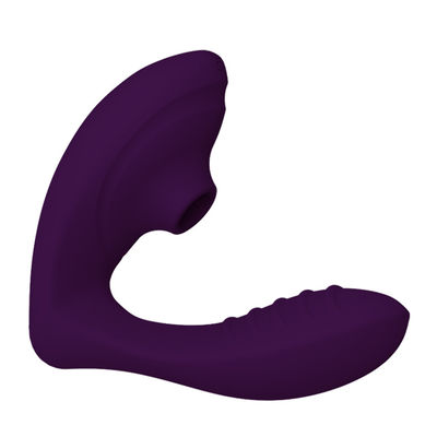 RoHS Vagina Sucking 118MM G Spot Vibrators 10 Speeds For Female