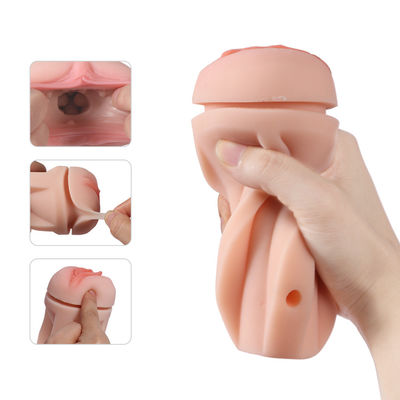 FC-19V Flesh Non Toxic Male Masturbation Toys Silicone Artificial Pussy Cup