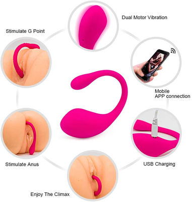 App Silent Waterproof Bullet Egg Vibrator Remote Control Smart Massager