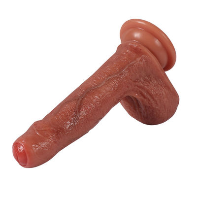 Soft Real Skin Huge Dildo With Suction Cup Artificial Dildo For Women