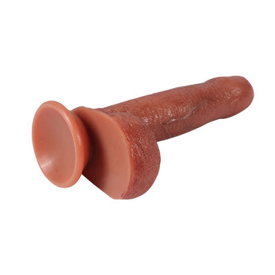 Soft Real Skin Huge Dildo With Suction Cup Artificial Dildo For Women