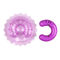 Purple Bullet Egg Vibrator Silicone Breast Enlarging Massager for Woman