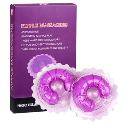 Purple Bullet Egg Vibrator Silicone Breast Enlarging Massager for Woman