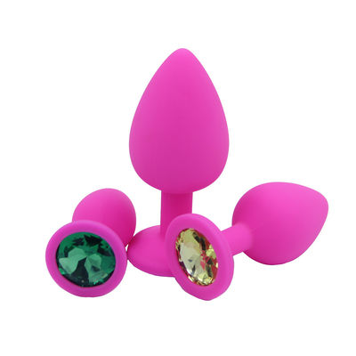 Couple Gay Anal Sex Toys Removable Jewel Decoration Butt Plug Prostate Massager