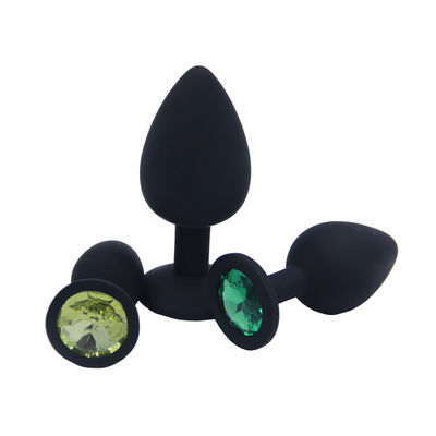 Couple Gay Anal Sex Toys Removable Jewel Decoration Butt Plug Prostate Massager