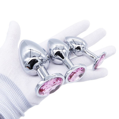 Metal Sex Toy Anal Butt 3 Pcs Luxury Jewelry Design Fetish Anal Butt Plug