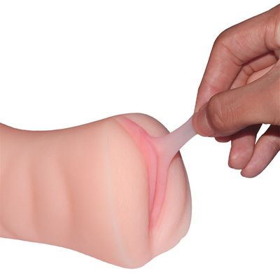 MM-63 Flesh Double Hole Deep Throat With Tongue Artificial Vagina Masturbator