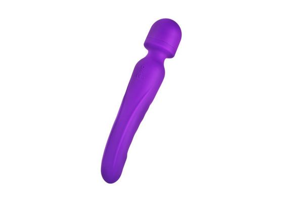 AV-14 Heating AV Wand Vibrator Sex Toy Waterproof Soft Dildo 7 Multi Speeds Purple