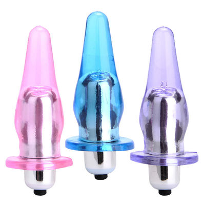 AP-09V Women Vibrating Anal Plug Sex Toy TPE Material Anal Masturbation Easy To Insert