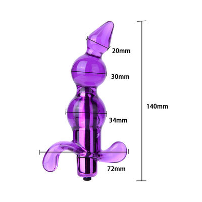 TPE Beads Anal Sex Toys Vibrator Soft Prostate Massage 1 Speed Vibration