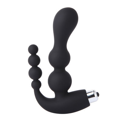 PM-11 10 Modes Silicone Masturbation Sex Toys Anal Prostate Massager Black Color