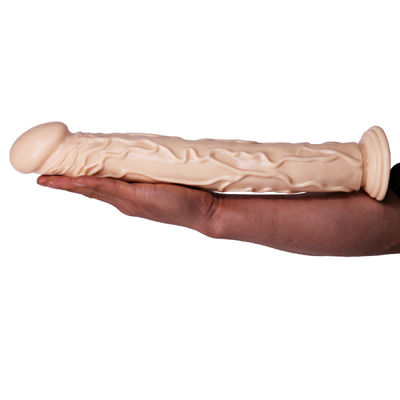 15 Inch Lifelike Flexible Thick Realistic Huge Monster Dildo With Strong Suction Cup