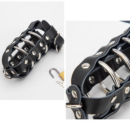 BK-44 CE RoHS Restraint Sex Toys Chastity Belt Adult Male Bondage Toys Black