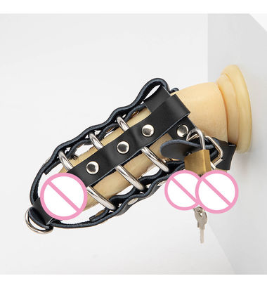 BK-44 CE RoHS Restraint Sex Toys Chastity Belt Adult Male Bondage Toys Black