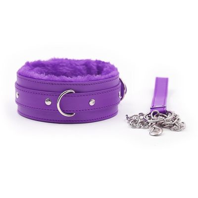 BK-32 CE RoHS Adult Sex Kits BDSM Sex Toys Purple PU Leather For Couple Sex Game