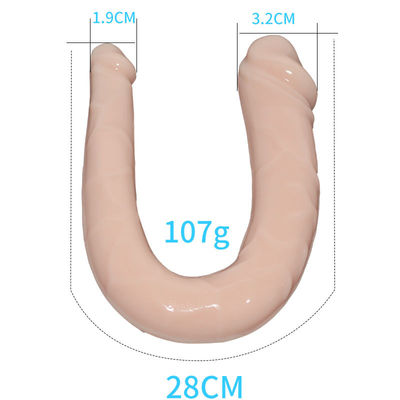 Double Head Huge Rubber Penis Realistic Long Dildo Sexy Product For Female