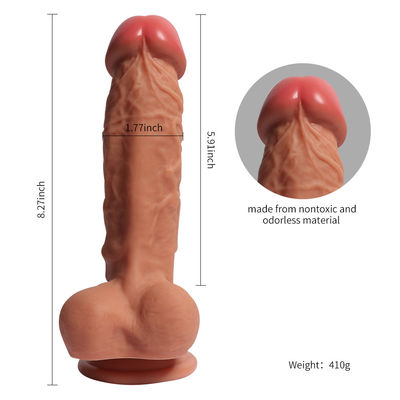 High Flexiablility Dildo Sex Toy 100% Safety Medical Silicone Lifelike Dildo