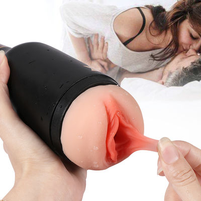 FC-19V Flesh Non Toxic Male Masturbation Toys Silicone Artificial Pussy Cup