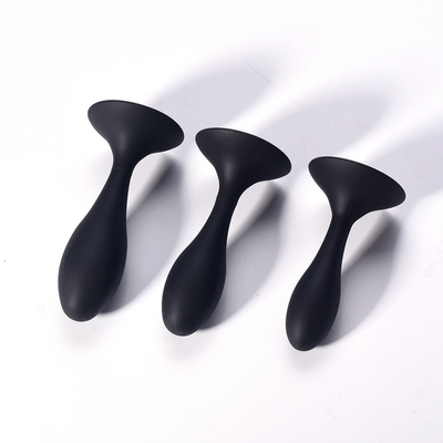 Silicone Anal Sex Toys Water Drop Design Black Anal Massager Butt Plug Anal Plug Set