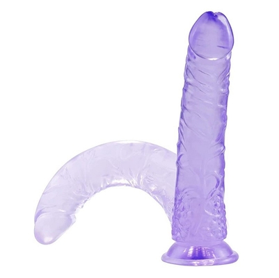 G Spot Realistic Jelly Dildo with Strong Suction Cup Flexible Penis Harness Compatible Anal Adult Sex Toys for Women