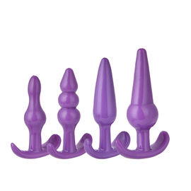 Multi Shape Silicone Adults Anal Toys Large Size Three Color For Couples